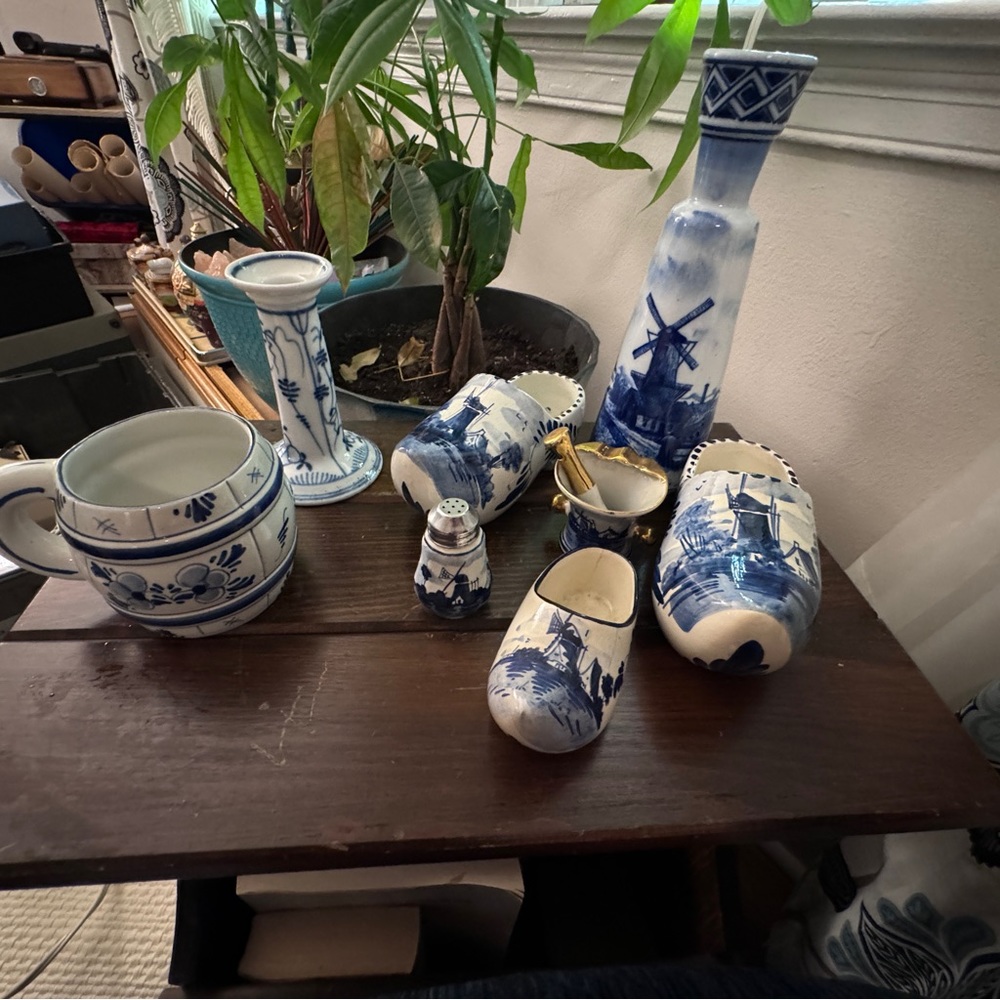 Delft Holland Hand Painted Dutch Windmill Souvenir Keepsake Collection